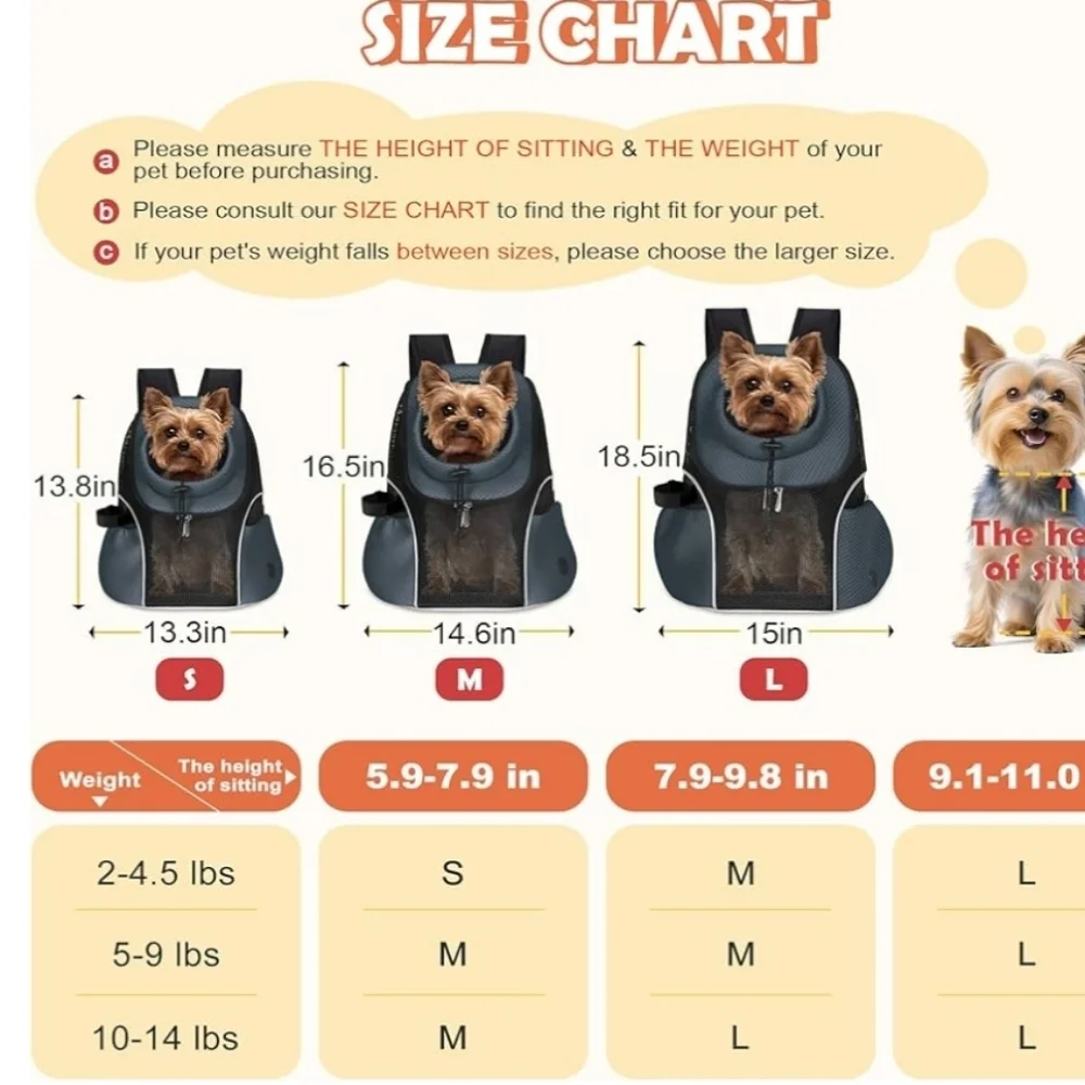 Pet Carrier Backpack with Mesh Window